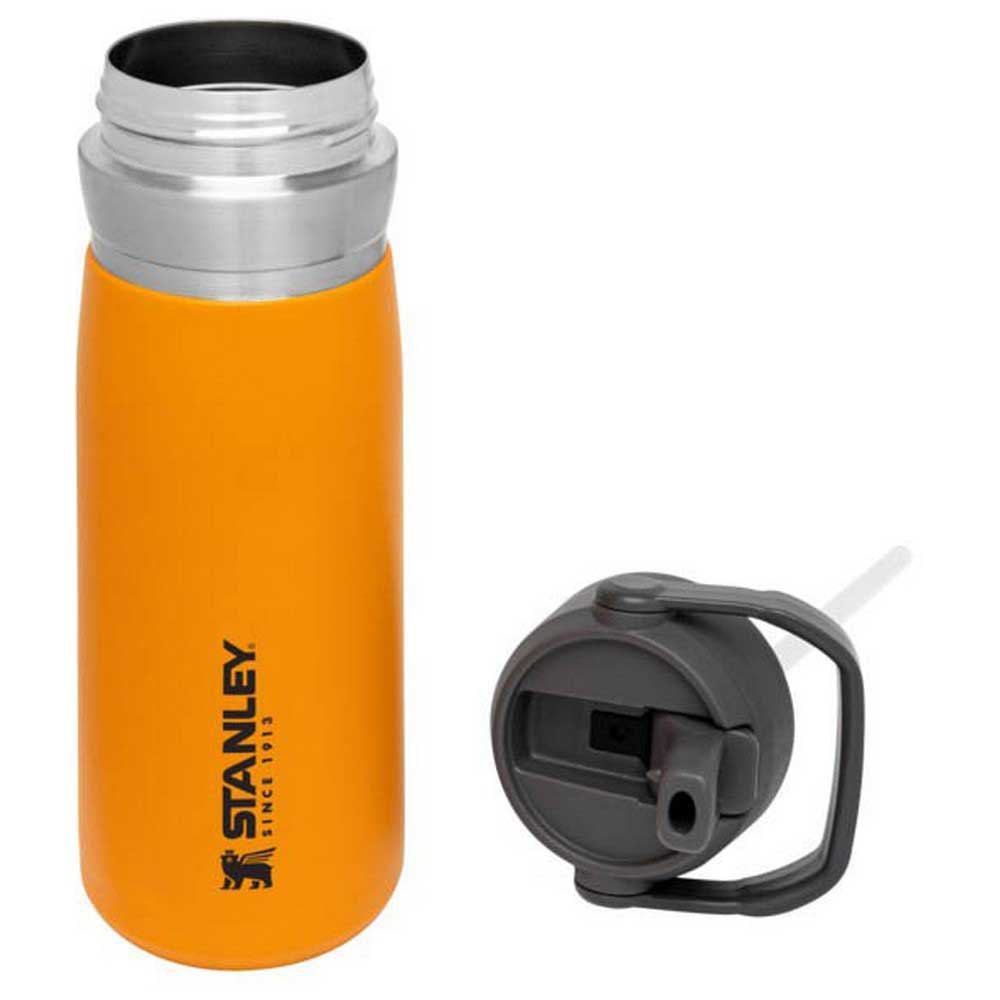 Купить Термобутылка для воды Stanley Go Series ST1009697010 герметичная 650мл 241x81мм из нержавеющей стали оранжевая 7ft.ru в интернет магазине Семь Футов