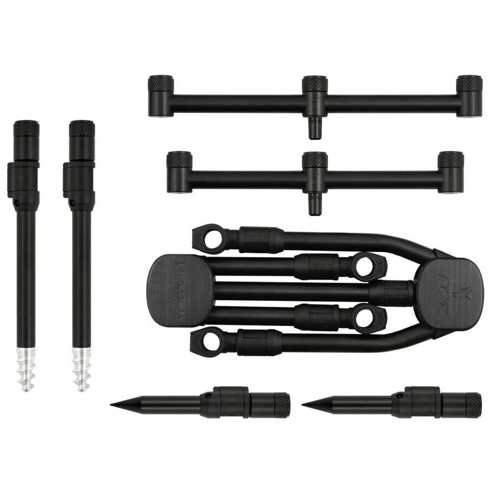 Купить Fox international CRP045 Black Label QR Complete Rod Pod Черный Black 7ft.ru в интернет магазине Семь Футов