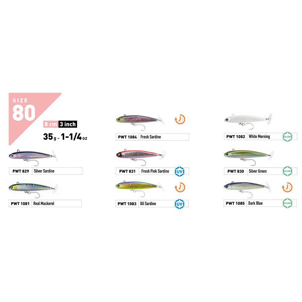 Купить Fiiish PWT1083 Power Tail Salt Water Fast Тонущая Приманка 80 mm 35g Многоцветный Oil Sardine UV 7ft.ru в интернет магазине Семь Футов