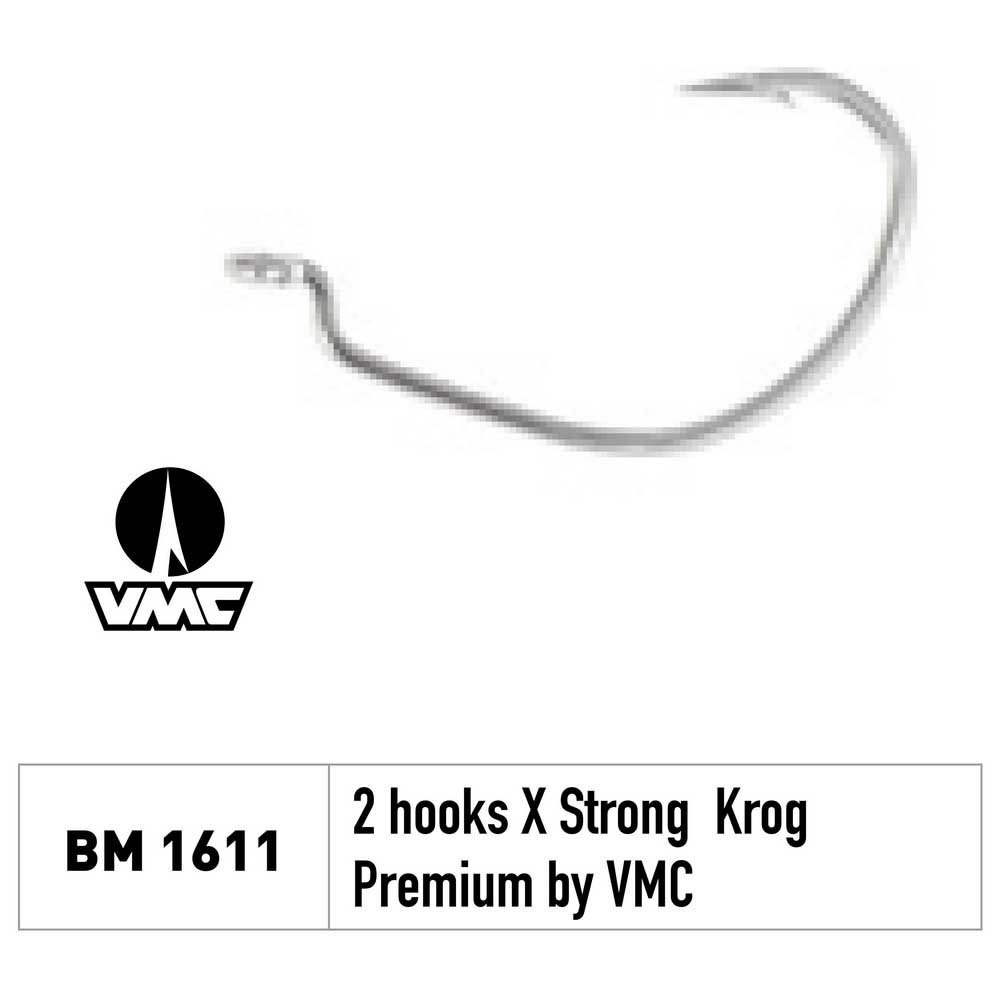 Купить Fiiish BM1611 Black Minnow Krog Premium VMC X-Strong Техасский Крюк 2 единицы измерения Серебристый Silver 6  7ft.ru в интернет магазине Семь Футов