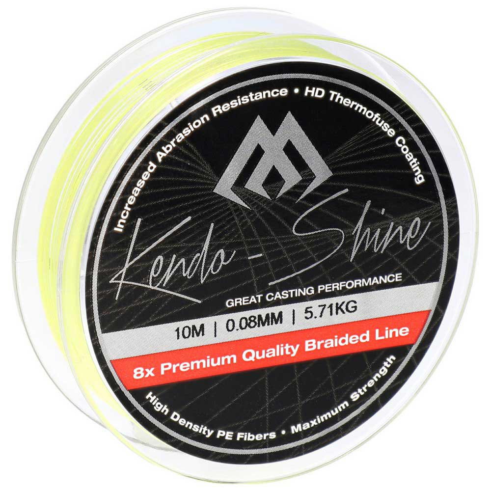 Купить Mikado ZKS00Y-10-016 Kendo Shine Плетеная леска 10 м Желтый Fluo Yellow 0.160 mm  7ft.ru в интернет магазине Семь Футов