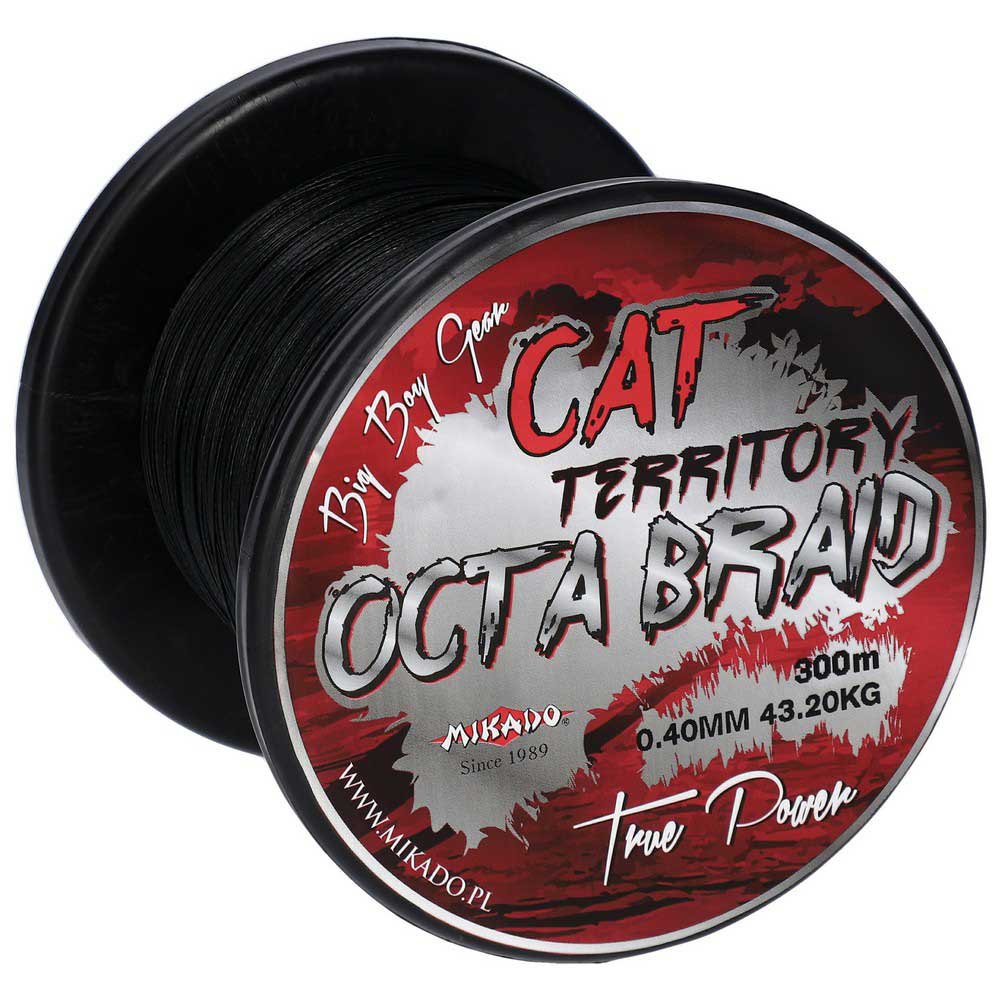 Купить Mikado Z39G-070 Cat Territory Octa Плетеная леска 300 м Черный Green 0.700 mm  7ft.ru в интернет магазине Семь Футов