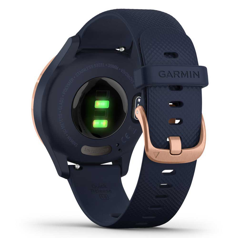 Купить Garmin 010-02238-03 Vivomove 3S Sport Часы Голубой  Rose Gold / Navy 7ft.ru в интернет магазине Семь Футов