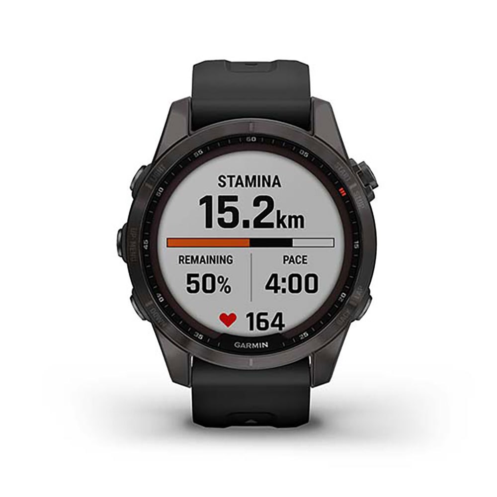 Купить Garmin 010-02539-25 Fenix 7S Sapphire Solar Часы Черный  Carbon Grey DLC / Black 7ft.ru в интернет магазине Семь Футов