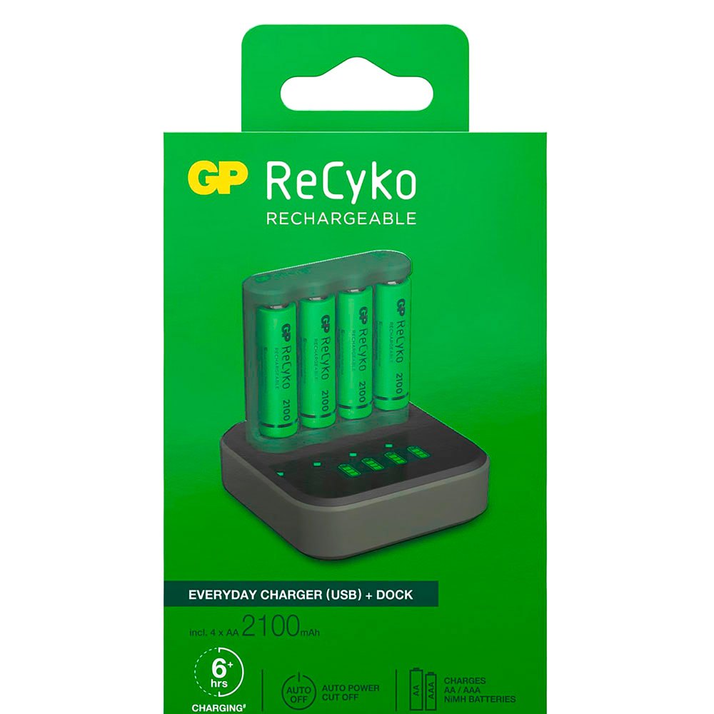 Купить Gp batteries 130B421CD210AAC4 4xAA NiMh 2100mAh Зарядное Устройство Для Аккумуляторов Зеленый Black 7ft.ru в интернет магазине Семь Футов