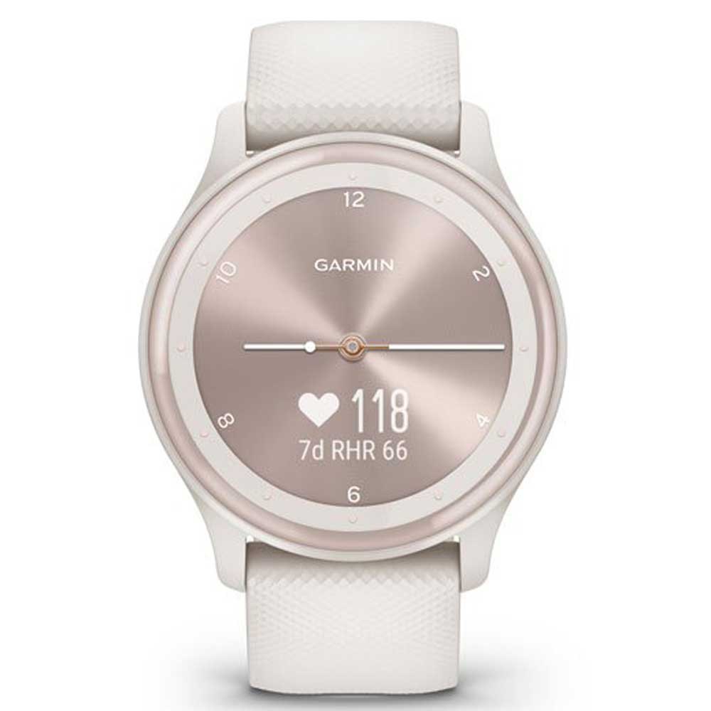 Купить Garmin 010-02566-01 Vívomove® Sport Часы Белая  White / Light Gold 7ft.ru в интернет магазине Семь Футов