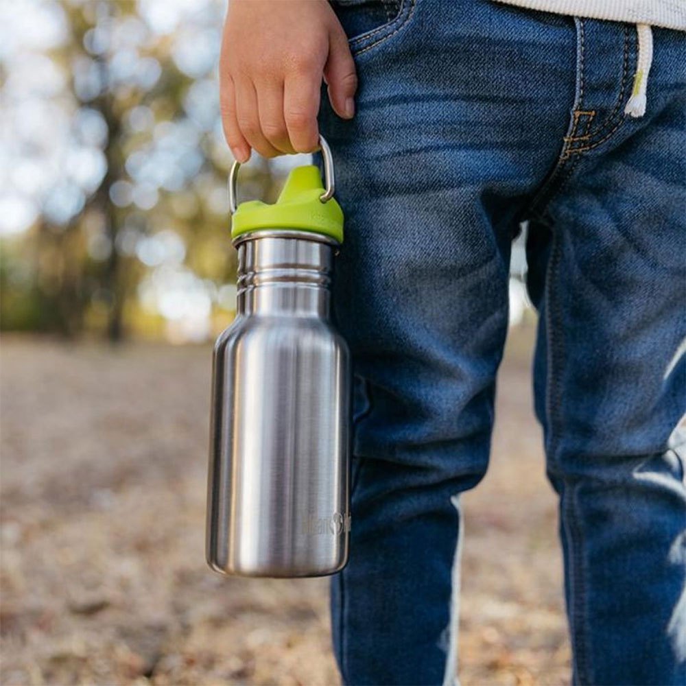 Купить Klean kanteen 1008770 Kid Classic Бутылка из нержавеющей стали 355ml Сиппи крышка Серебристый Brushed Stainless 7ft.ru в интернет магазине Семь Футов