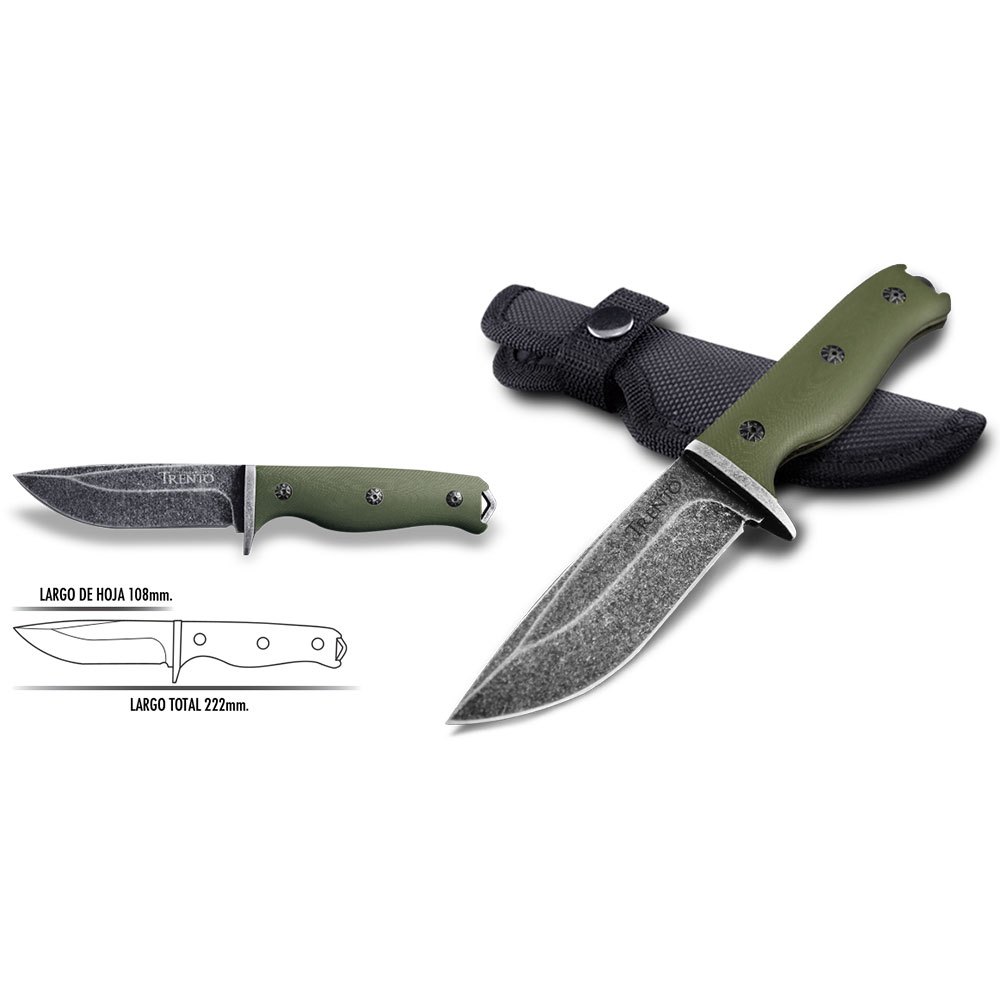 Купить Trento 131903 Army Stonewash Нож Серебристый  Green 7ft.ru в интернет магазине Семь Футов