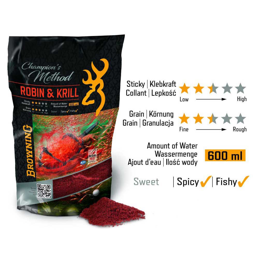 Купить Browning 3970081 Champions Method Robin&Krill 1Kg Черный  Red 7ft.ru в интернет магазине Семь Футов