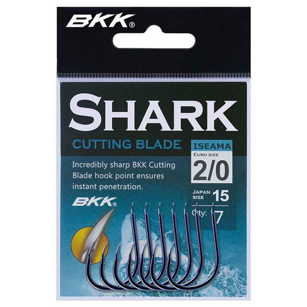 Купить BKK BN1211001-2/0 Shark Iseama CB BN1211001 Зубчатый Крюк Черный Black Nickel 2/0  7ft.ru в интернет магазине Семь Футов