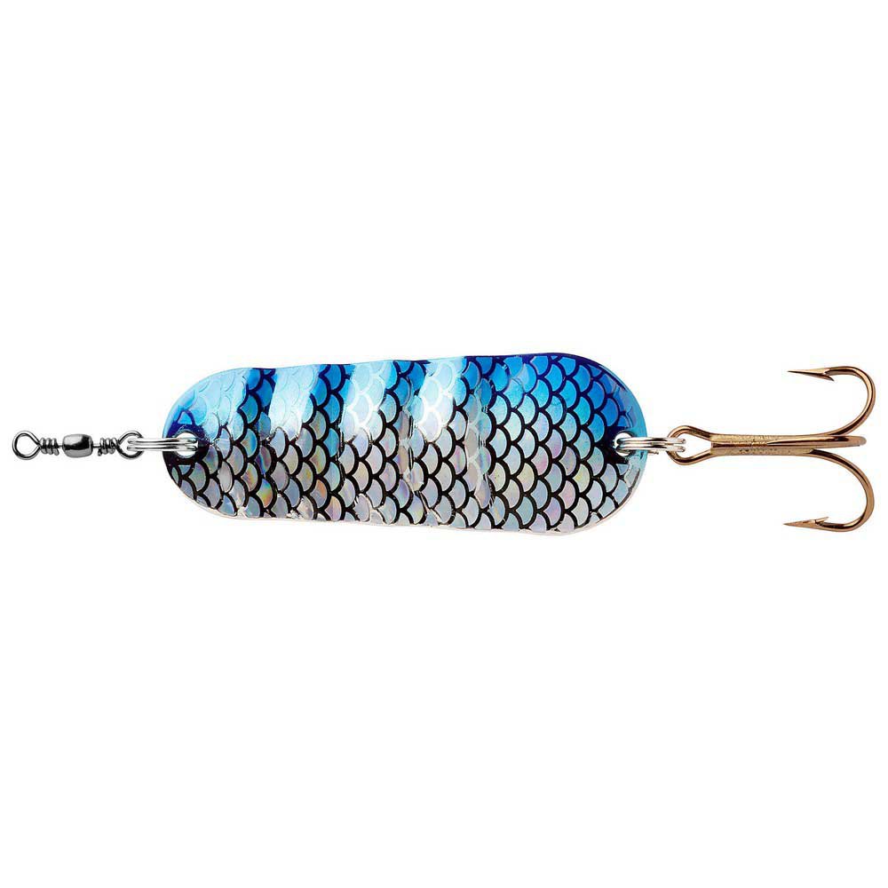 Купить Abu garcia 1312812 Atom 75 mm 20g Серебристый  Silver / Blue Flash 7ft.ru в интернет магазине Семь Футов