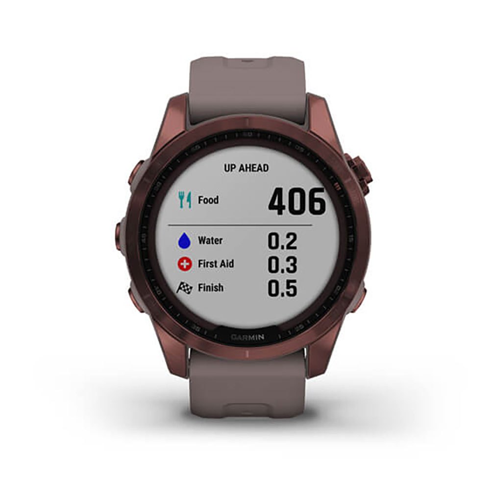 Купить Garmin 010-02539-29 Fenix 7S Sapphire Solar Часы Коричневый Dark Bronze Titanium / Shale Gray 7ft.ru в интернет магазине Семь Футов