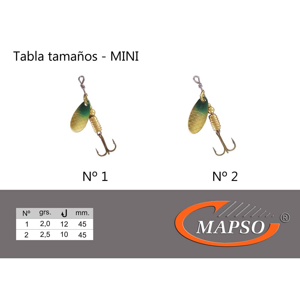 Купить Mapso PMI2P Mini 45 Mm 2.5g Mini 45 Mm 2.5g 5 единицы измерения Золотистый P 45 mm (2.5 g)  7ft.ru в интернет магазине Семь Футов