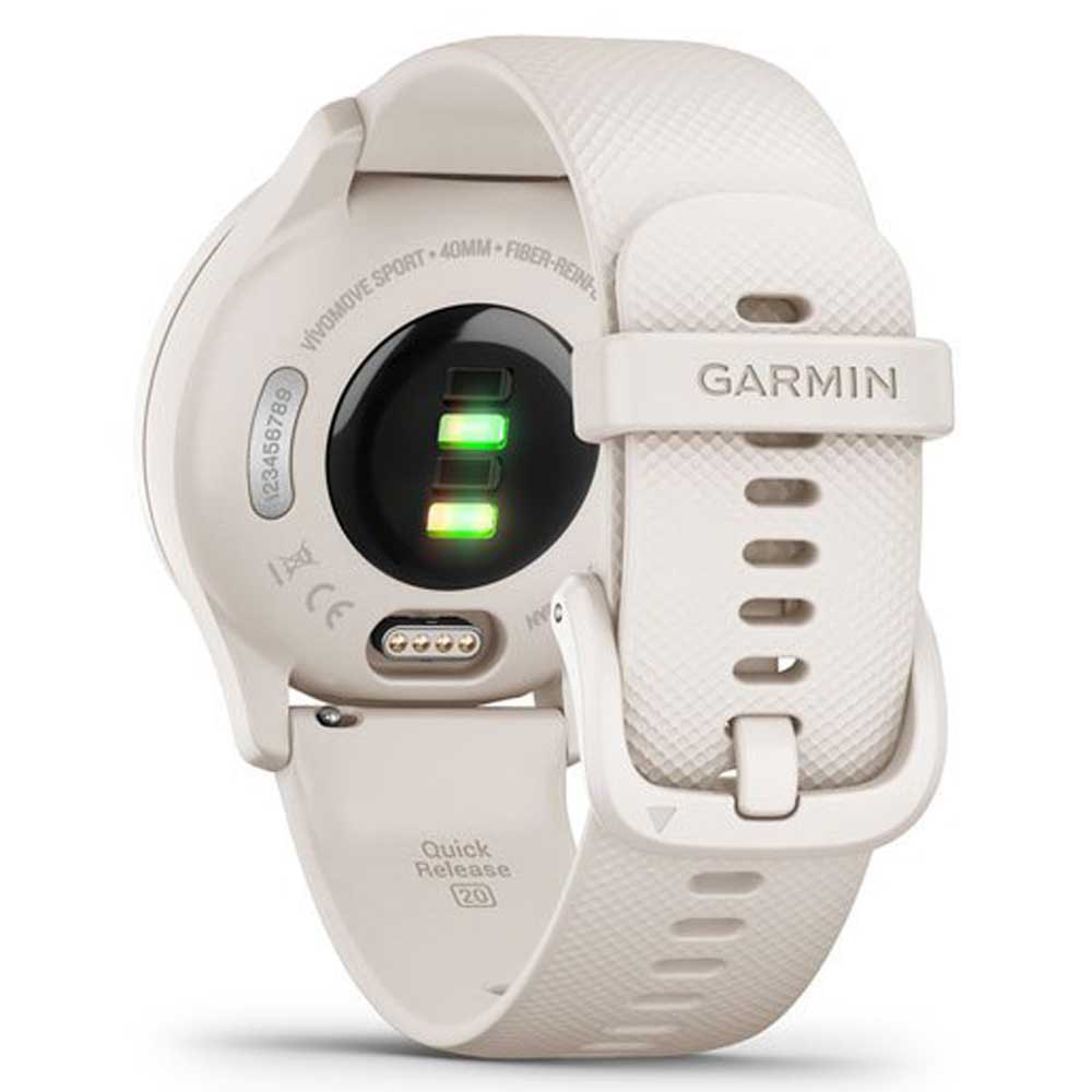 Купить Garmin 010-02566-01 Vívomove® Sport Часы Белая  White / Light Gold 7ft.ru в интернет магазине Семь Футов