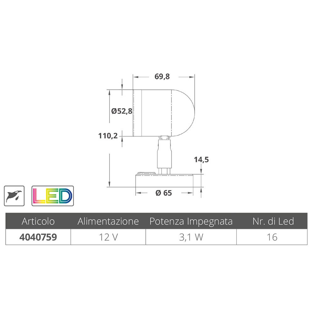 Купить A.a.a. 4040759 Регулируемая нержавеющая сталь LED Свет Серебристый Silver 154 Lumens  7ft.ru в интернет магазине Семь Футов