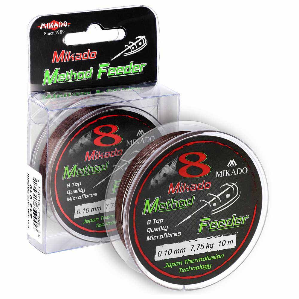 Купить Mikado Z43-010 Octa Method Feeder Плетеная леска 10 м Коричневый Brown 0.100 mm  7ft.ru в интернет магазине Семь Футов
