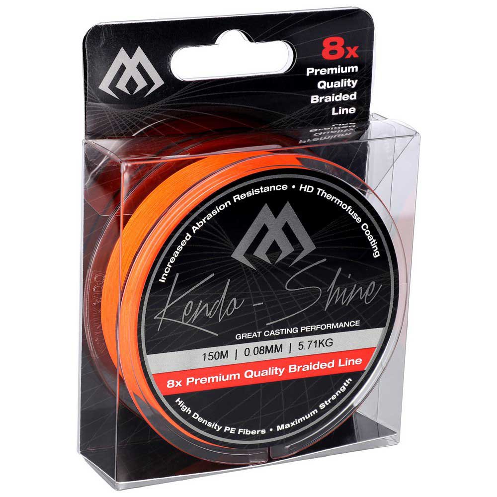 Купить Mikado ZKS00O-150-012 Kendo Shine Плетеная леска 150 м Оранжевый Orange 0.120 mm  7ft.ru в интернет магазине Семь Футов