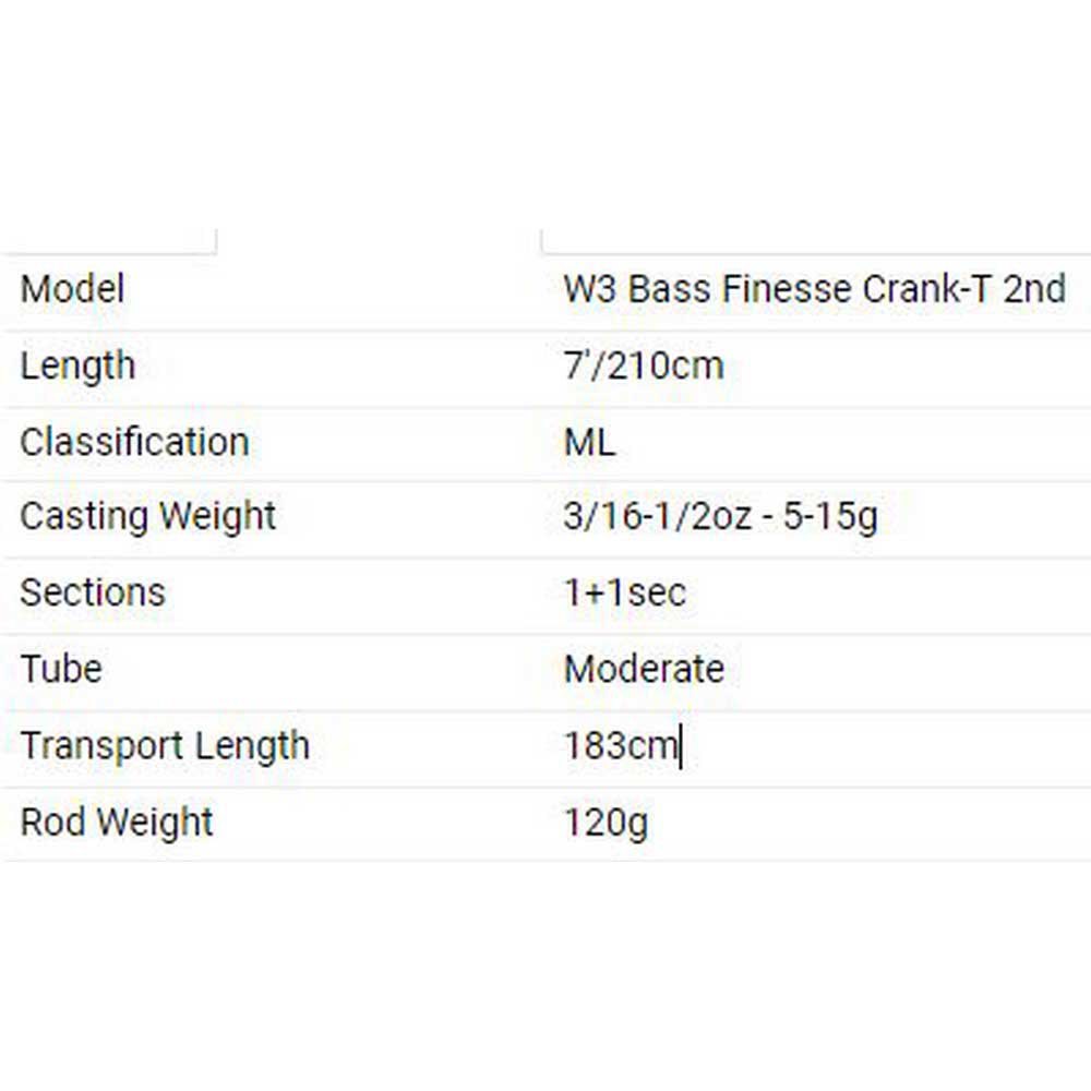 Купить Westin W354-0701-ML W3 Bass Finesse Crank Спиннинговая Удочка Голубой Grey 2.10 m  7ft.ru в интернет магазине Семь Футов