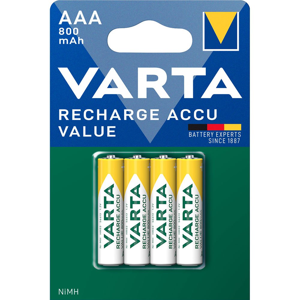 Купить Varta 38622 AAA LR03 800mAh Аккумуляторная батарея 4 единицы Зеленый Blue 7ft.ru в интернет магазине Семь Футов