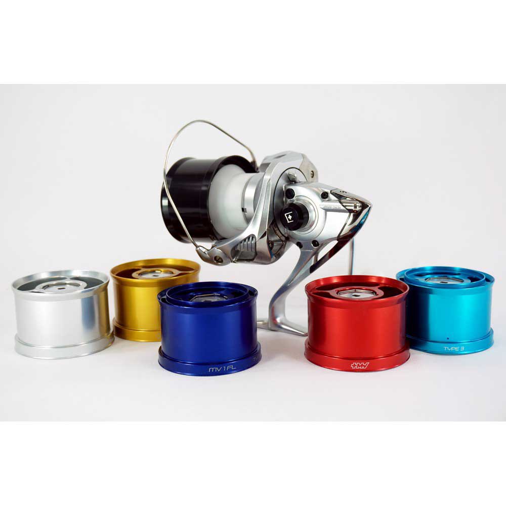 Купить MV Spools MV1-FL-T6-SILVER MV1 Прямая алюминиевая запасная шпуля Серебристый Silver T6  7ft.ru в интернет магазине Семь Футов