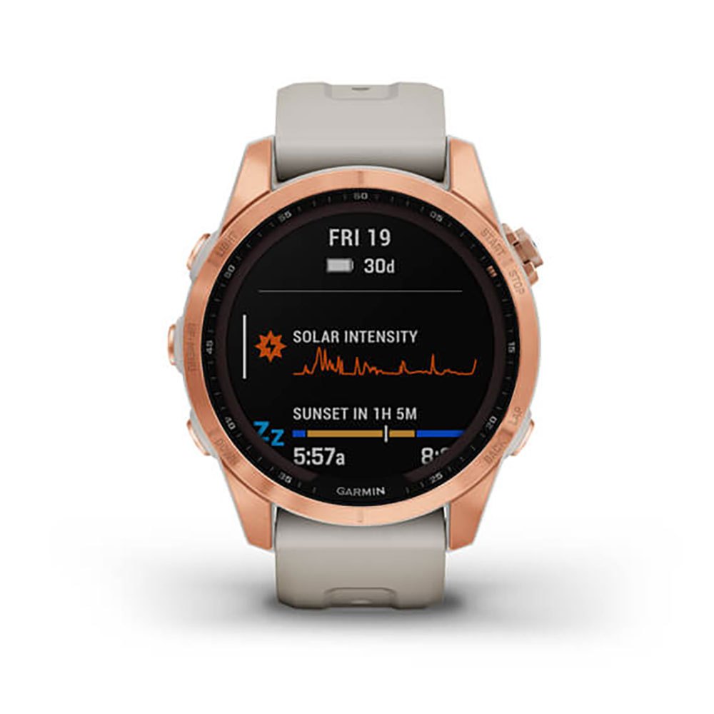 Купить Garmin 010-02539-11 Fenix 7S Solar Часы Бежевый  Rose Gold / Light Sand 7ft.ru в интернет магазине Семь Футов