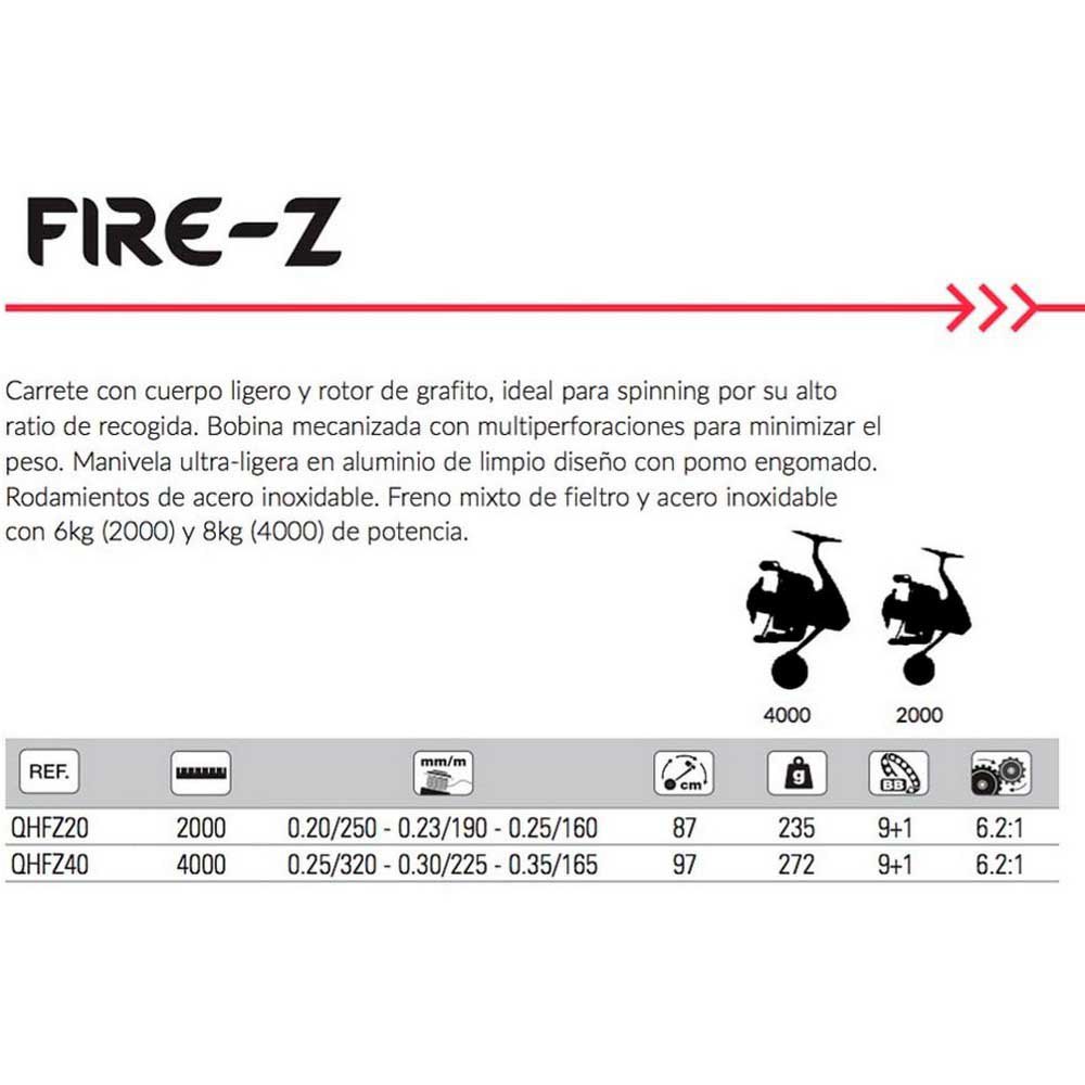 Купить Hart QHFZ40 Fire Z Спиннинговая Катушка Черный Black 4000  7ft.ru в интернет магазине Семь Футов