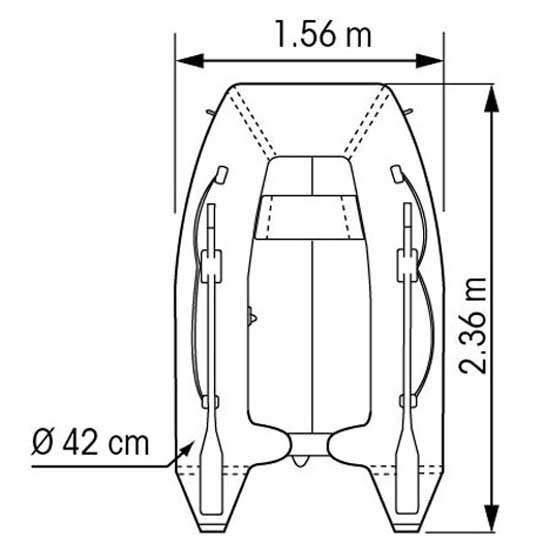 Купить Plastimo 66577 Horizon Inflatable Floor 2.00 m Лодка Серебристый 2 Places  7ft.ru в интернет магазине Семь Футов