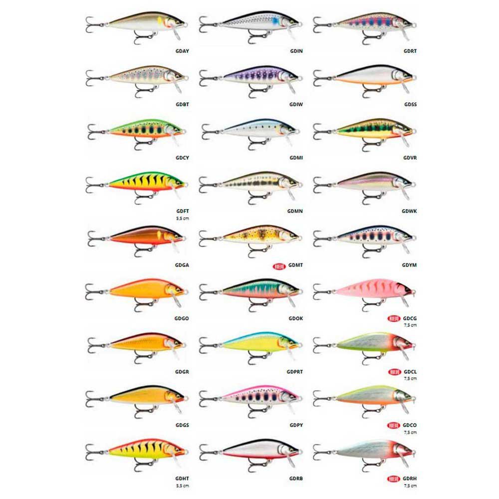 Купить Rapala RA5821087 Приманка Countdown® Elite 5.5 Cm Белая White / Yellow / Black 5.5 cm  7ft.ru в интернет магазине Семь Футов