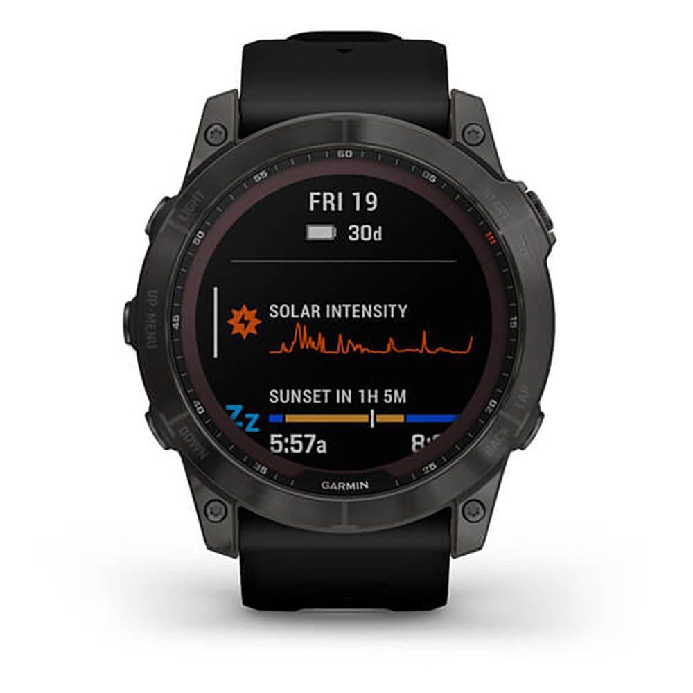 Купить Garmin 010-02541-11 Fenix 7X Sapphire Solar Часы Черный  Carbon Grey DLC Titanium / Black 7ft.ru в интернет магазине Семь Футов