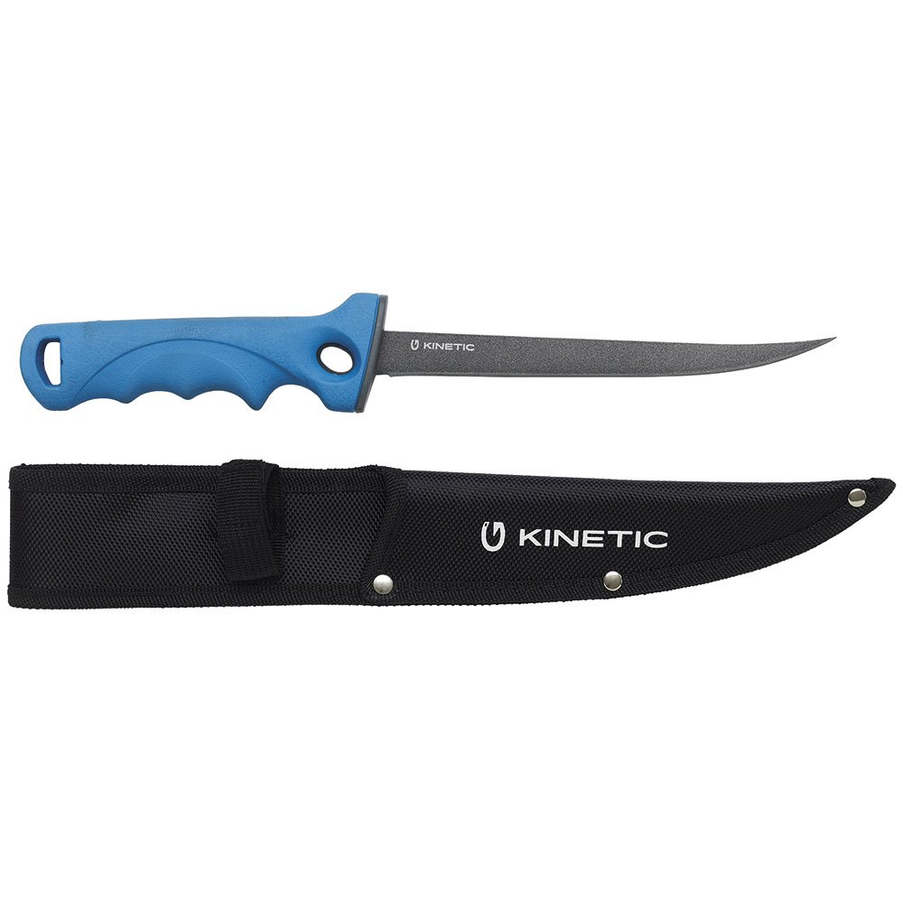 Купить Kinetic G189-202-085 Soft Grip Обрезной нож Голубой Blue / Black 17 cm  7ft.ru в интернет магазине Семь Футов