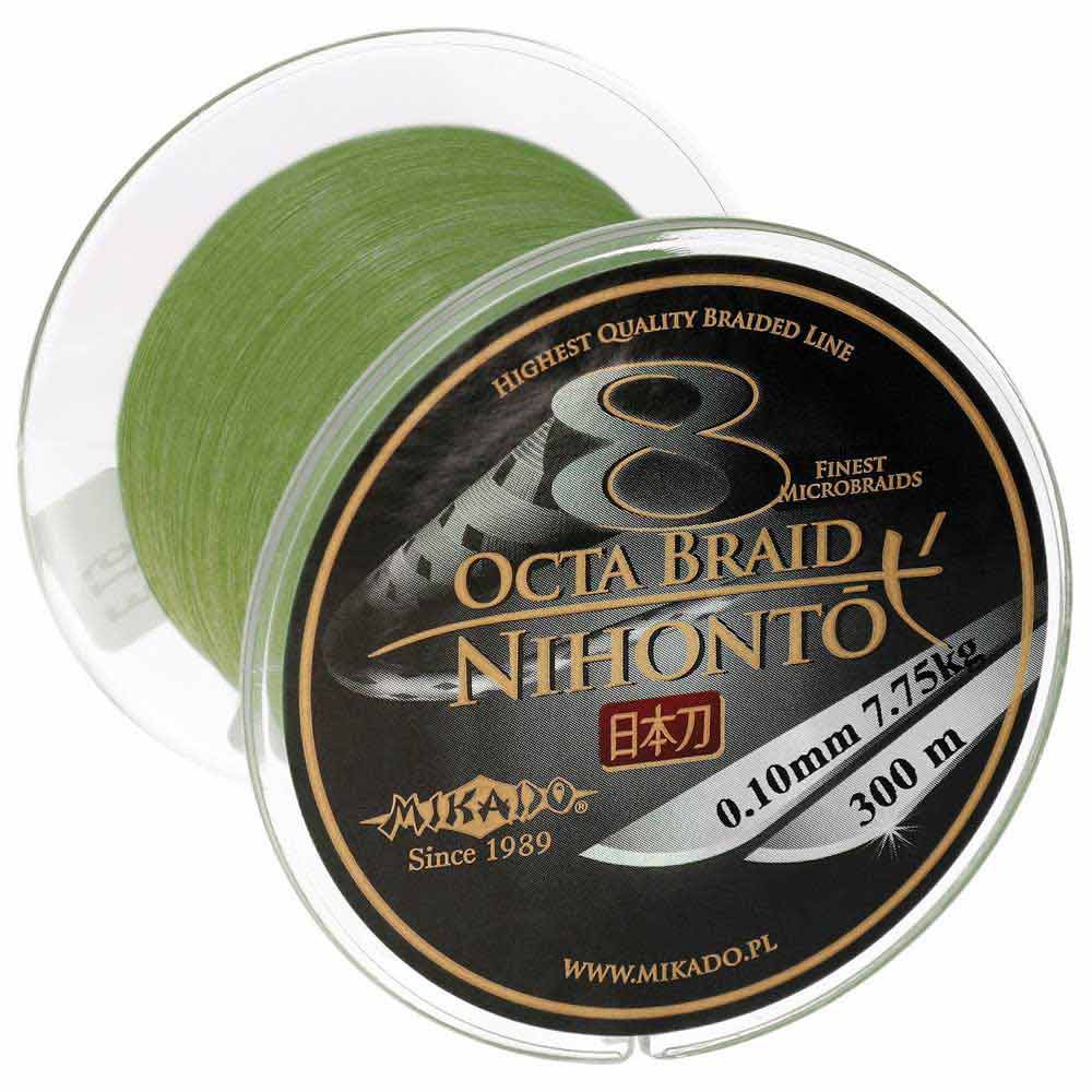 Купить Mikado Z25G-016 Nihonto Octa Плетеная леска 300 м Зеленый Green 0.160 mm  7ft.ru в интернет магазине Семь Футов
