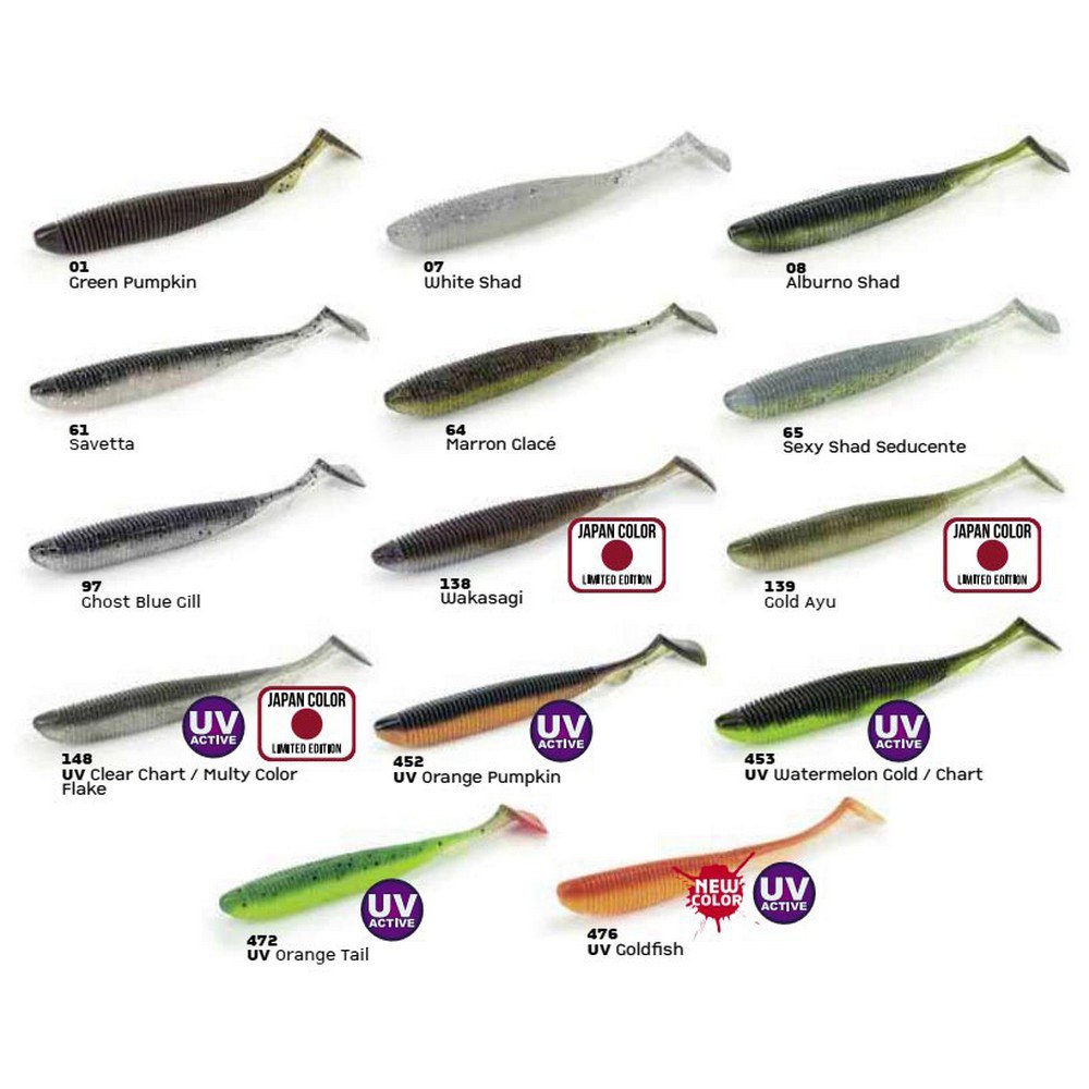 Купить Molix RSH4.5-453 Real Action Shad 114.5 Mm Многоцветный 453 UV Watermelon Gold Chart 7ft.ru в интернет магазине Семь Футов