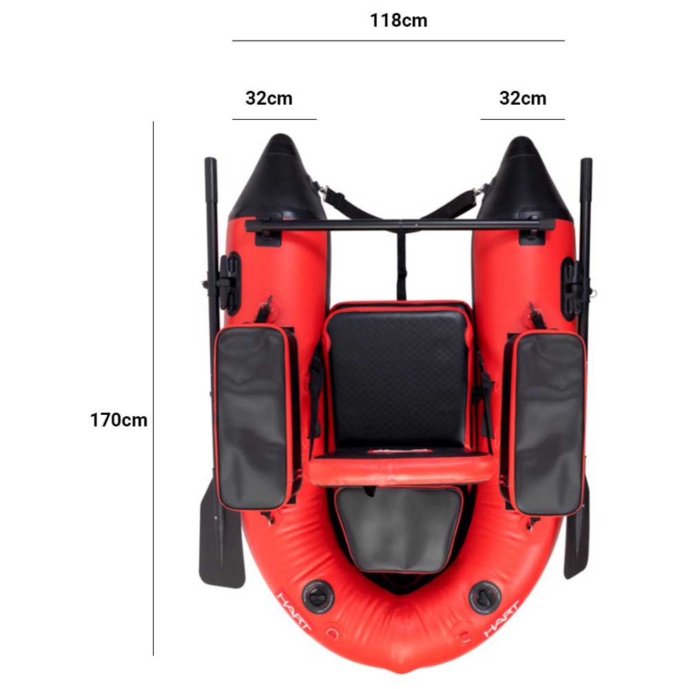 Купить Hart YHKXT Sikkario X Tube Живот Лодка Красный Red / Black 7ft.ru в интернет магазине Семь Футов