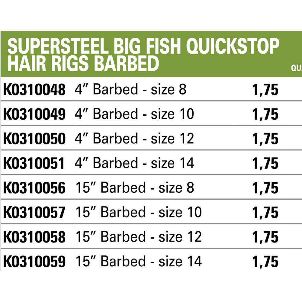 Купить Korum K0310051 Big Fish Barbed Лидер 10 См Серебристый Black Nickel 14  7ft.ru в интернет магазине Семь Футов