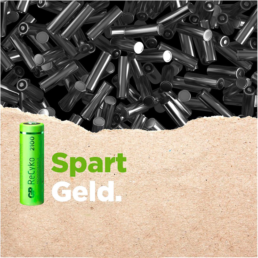 Купить Gp batteries 120210AAHCE-C4 ReCyko+NiMH AA 2100mAh Аккумуляторы Зеленый Green 7ft.ru в интернет магазине Семь Футов