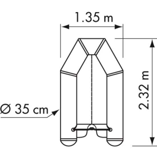 Купить Plastimo 61169 Fun II Pi230VB Надувная лодка Серый Grey 1 Place  7ft.ru в интернет магазине Семь Футов