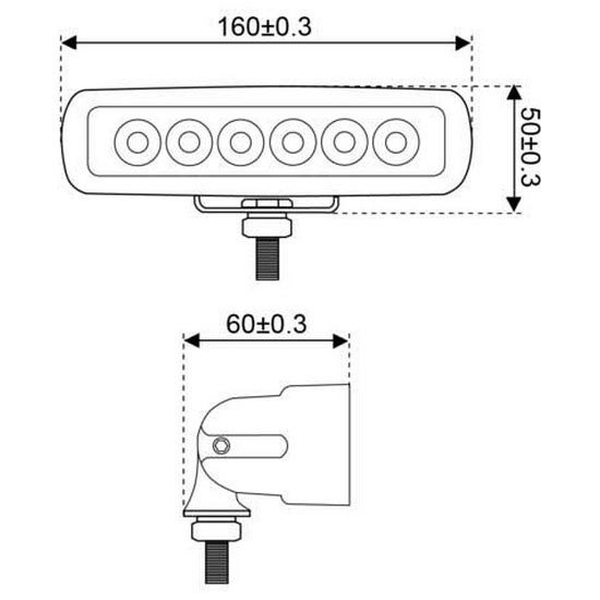 Купить Talamex 13535001 LED Search Light Черный  Cold White 950 Lumens  7ft.ru в интернет магазине Семь Футов