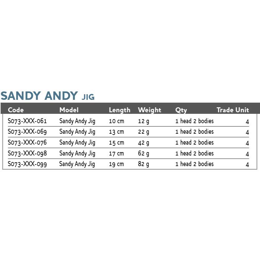 Купить Westin S073-049-076 Sandy Andy Jig 150 Mm 42g Многоцветный Clear Sky 7ft.ru в интернет магазине Семь Футов