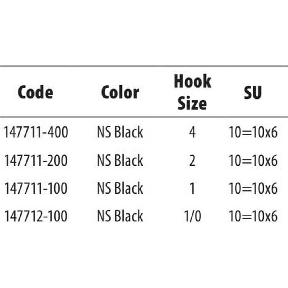 Купить Gamakatsu 147711-00200-00000-00 Finesse NS W318 Крючки С Одним Глазком Черный Black 2  7ft.ru в интернет магазине Семь Футов