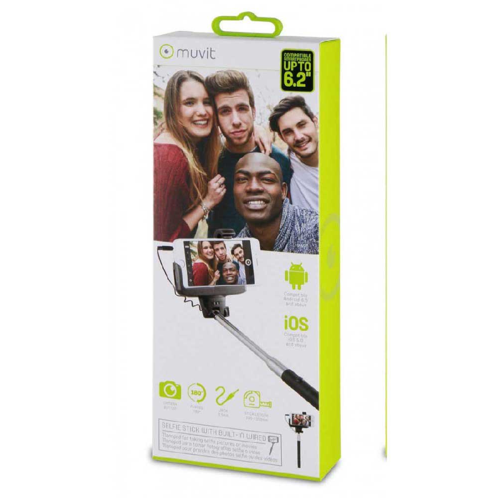 Купить Muvit MUHTG0030 Selfie Палка Черный  Black 7ft.ru в интернет магазине Семь Футов