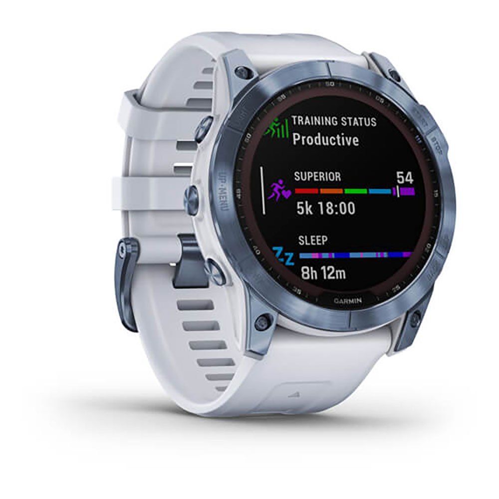 Купить Garmin 010-02541-15 Fenix 7X Sapphire Solar Часы Белая  Mineral Blue Titanium / Whitestone 7ft.ru в интернет магазине Семь Футов