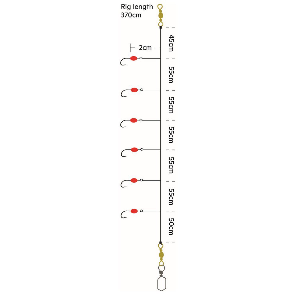 Купить Kinetic F148-227-039 Sabiki Tyttebærkrok Рыболовное Перо 1/0 Голубой Red / Silver 7ft.ru в интернет магазине Семь Футов