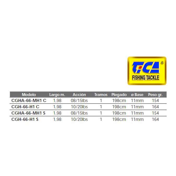 Купить Tica 12381 CGHA Спиннинговая Удочка Серебристый Silver 1.98 m  7ft.ru в интернет магазине Семь Футов
