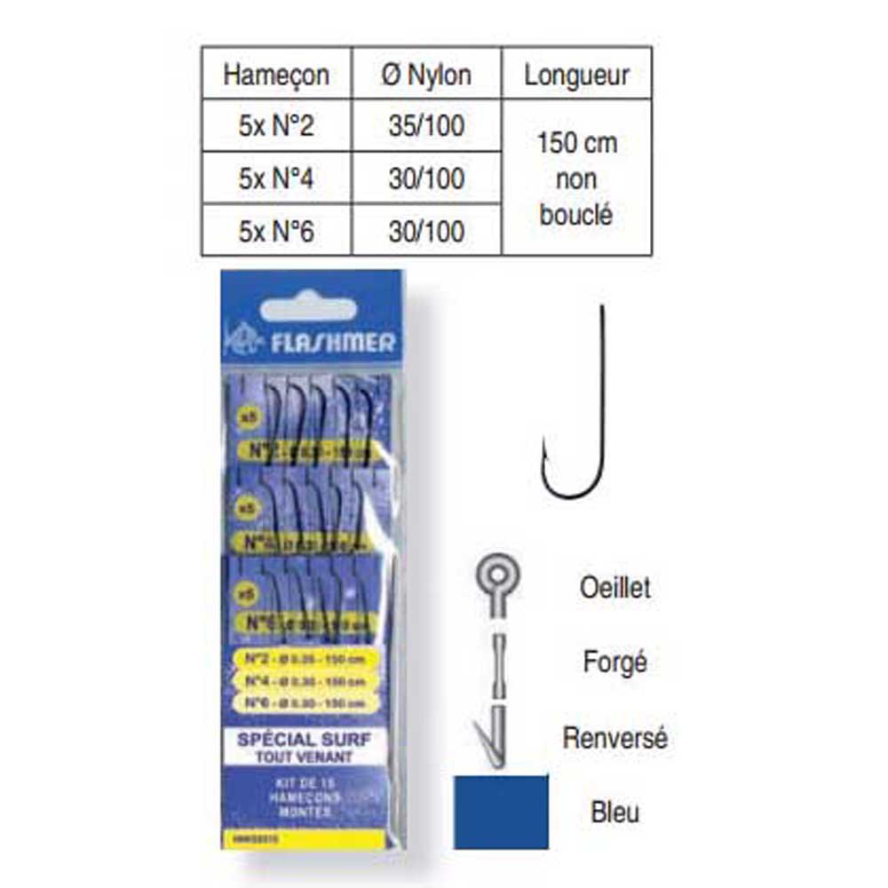 Купить Flashmer HNKSSX15 Tout Venant Surf Связанные Крючки Черный Nickel 7ft.ru в интернет магазине Семь Футов