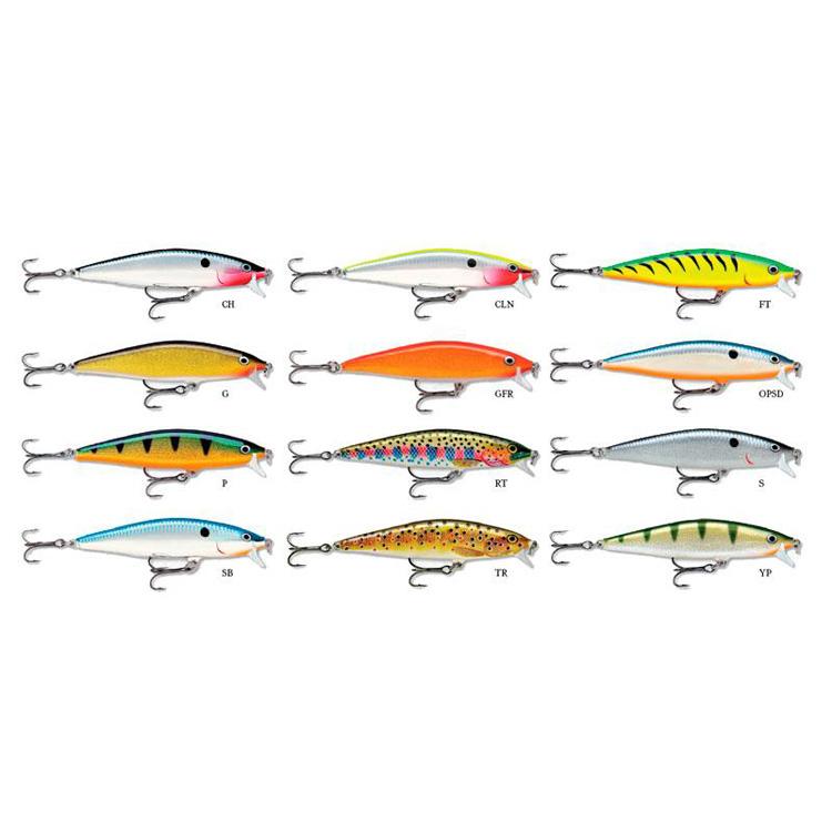 Купить Rapala 14RAFLR08CLN Flat Rap 80 Mm 7g Многоцветный  Multicolor CLN - 80 mm (7 g)  7ft.ru в интернет магазине Семь Футов