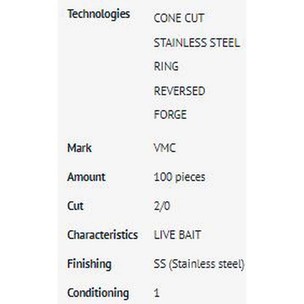 Купить VMC 31VM8117SPO04/0A2 8117S Крючки С Одним Глазком 100 единицы Черный Stainless Steel 4/0  7ft.ru в интернет магазине Семь Футов