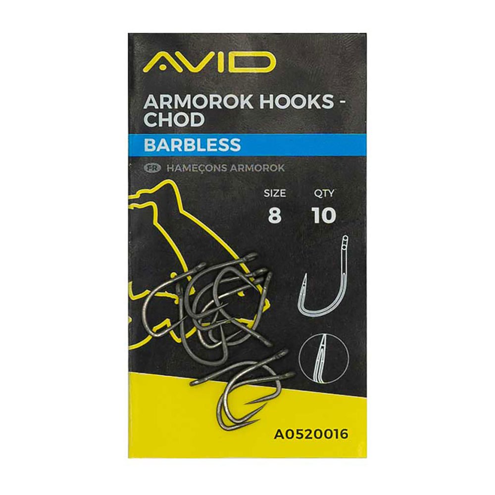 Купить Avid carp A0520014 Armorok Chod Barbless Крюк Черный  Black Nickel 4  7ft.ru в интернет магазине Семь Футов