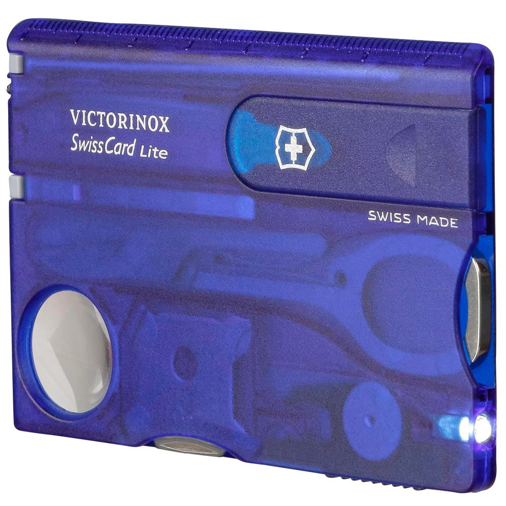 Купить Victorinox 0.7322.T2 Swisscard Lite Transparent Многоцветный Blue 7ft.ru в интернет магазине Семь Футов