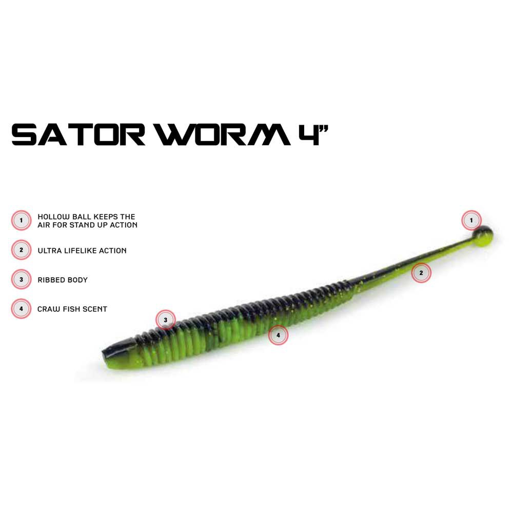 Купить Molix SAW4-T339-61 Sator Worm 100 Mm 10 Единицы Многоцветный 61 Savetta 7ft.ru в интернет магазине Семь Футов