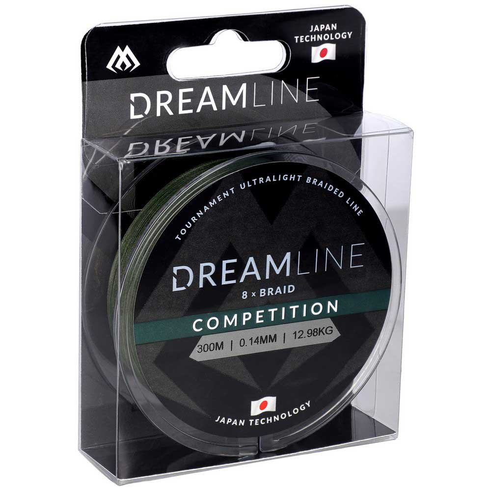 Купить Mikado ZDL000G-300-018 Dreamline Competition Плетеная леска 300 м Зеленый Green 0.180 mm  7ft.ru в интернет магазине Семь Футов